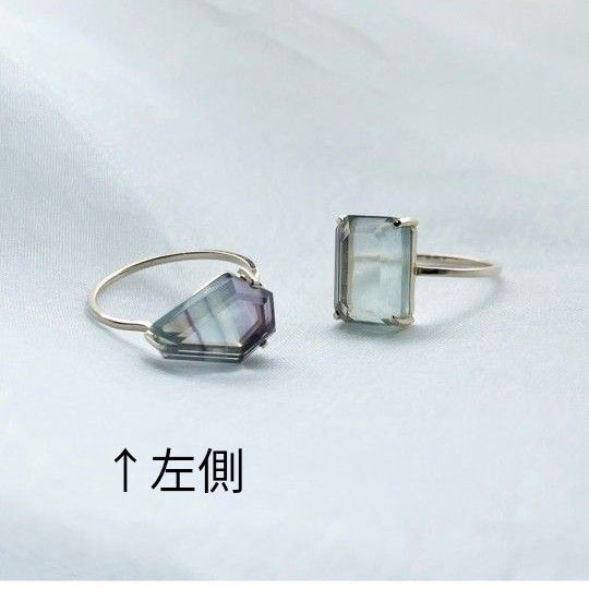 エテ ete エテビジュー フローライト K10YG クォーツ フローライト リング リング 指輪 カラーストーン 天然石