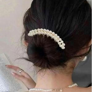 パール 髪飾り 結婚式 ヘアアクセサリー ゴールド ブライダル 髪留め ヘア