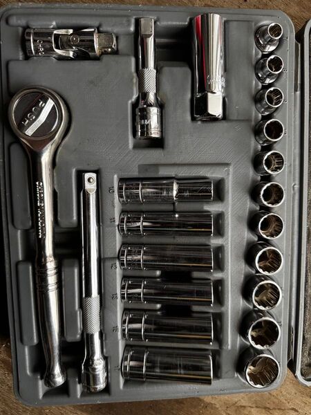 バイク 車 インチ 工具 ラチェットレンチ 工具セット ソケットレンチセット