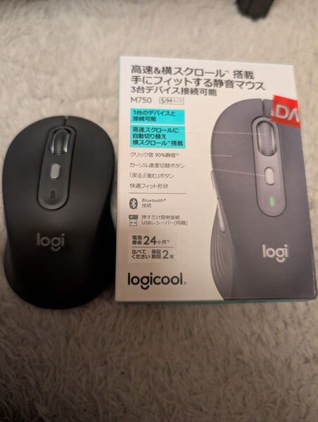 Logicool M750 グラファイト 美品 ワイヤレスマウス Bluetooth Signature 静音