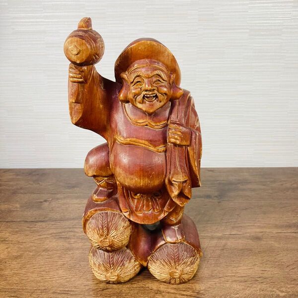 七福神 特大 ご利益 縁起物 開運 縁結び 小槌 米俵 大黒様 大黒天様 置き物