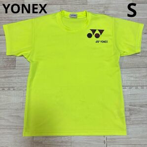 YONEX ヨネックス 蛍光イエロー 半袖 プラシャツ バドミントン テニス S