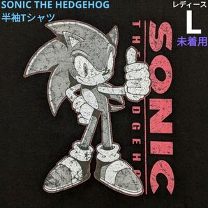 SEGA ソニックザヘッジホッグ 半袖Tシャツ Lサイズ ブラック 新品 未着用 レトロゲームキャラクター SEGA SONIC