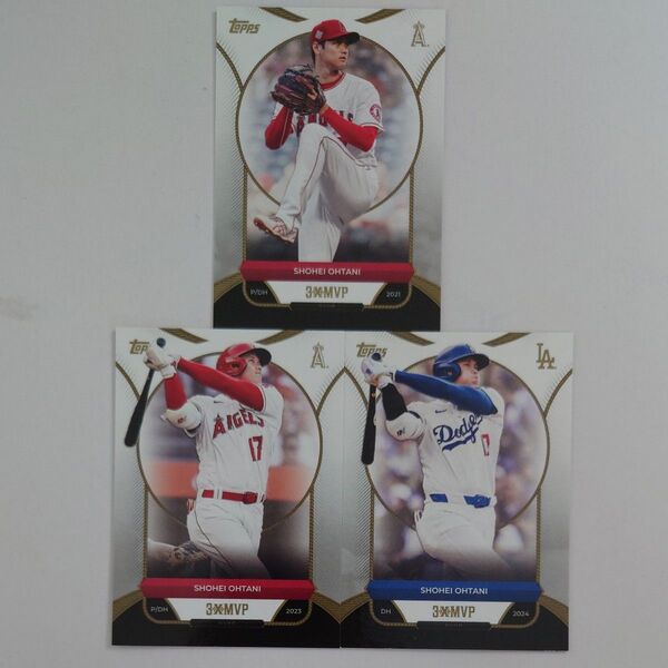 3枚セット 大谷翔平 2025 TOPPS 3×MVP CLUB Shohei Ohtani レギュラーカード トレカ