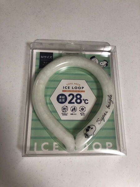 クールネック ICE LOOP Mサイズ スヌーピー 白 夏 サマー 熱中症対策 ポイント クーポン