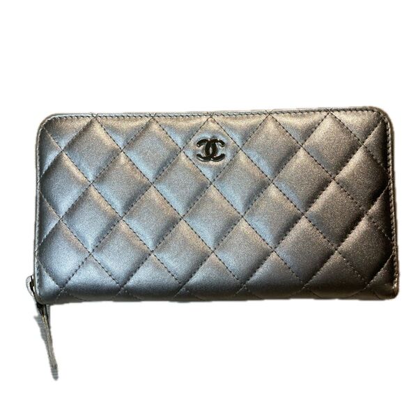 CHANEL シャネル マトラッセ ラウンドファスナー長財布