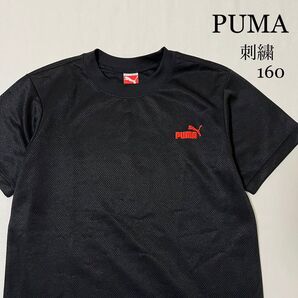 PUMA プーマ 刺繍ロゴ ポリエステル Tシャツ ジャージ サッカー 160