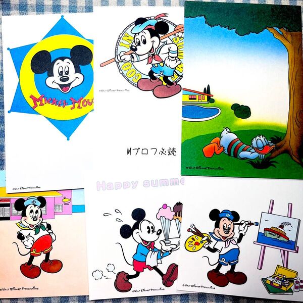 ディズニー 昭和 レトロ ビンテージ はがき ポストカード セット