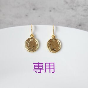 【30】コインフックピアス コインピアス ゴールド