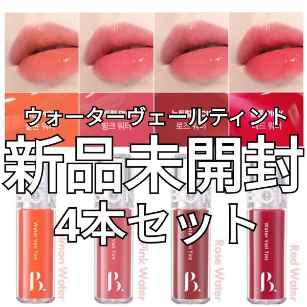 【新品】BONCEPT ボンセプト ウォーター V ティント 4本セット リップティント 口紅【値下げ交渉不可】