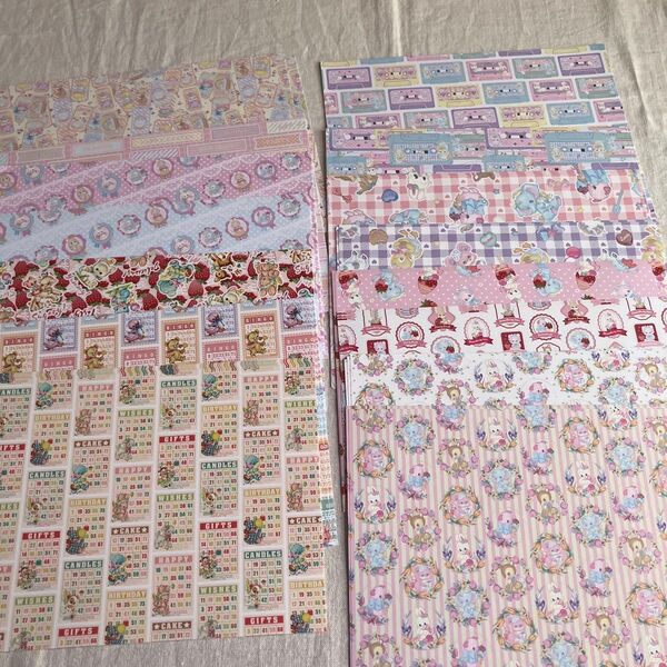 ayyjewel様 デザインペーパー デザペ 同柄複数枚 まとめ売り 15種類 計96枚