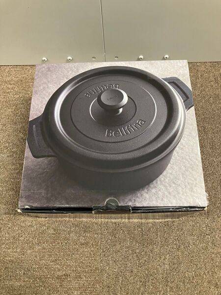 Bellfina新品 無水調理パン 22cm シャインブラック レシピ本付