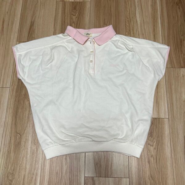 ポロシャツ 半袖 白 ellesse