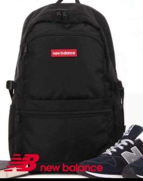 NewBalance ニューバランス リュックサック 軽量 消臭 抗菌仕様 25L ブラック/レッド 新品