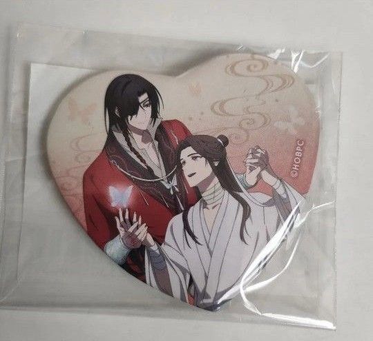 天官賜福 貮 くじ引き堂 おまけ ハート型缶バッジ 花城 謝憐 特典