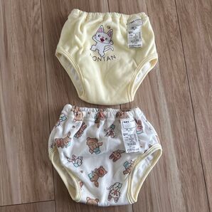 【美品】4層 2枚組 ノンタン トレーニングパンツ 90