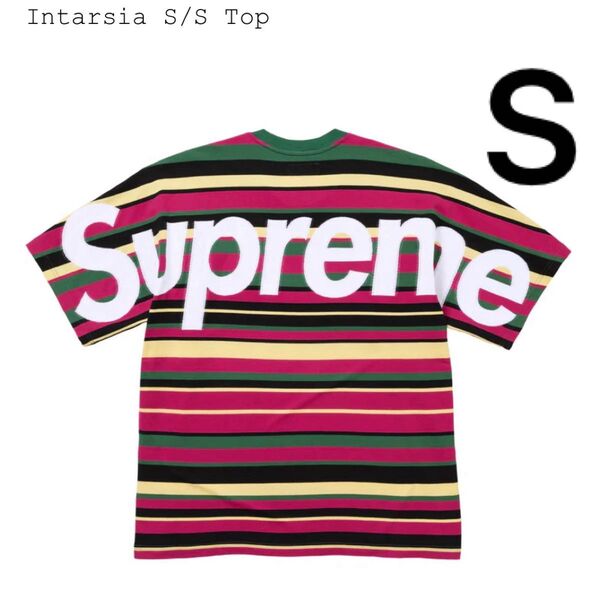 Sサイズ Supreme Intarsia S/S Top シュプリーム ラスタ ボーダー ストライプ 半袖 Tシャツ 25SS