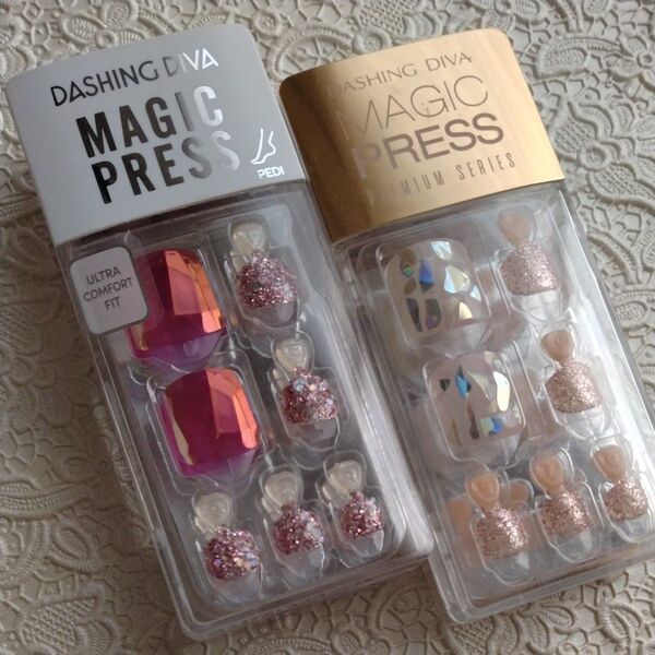 DASHING DIVA MAGICPRESS PEDI 2個 足爪用 マジックプレス ネイルチップ つけ爪 ダッシングディバ