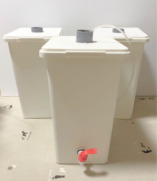 ミジンコ培養 増殖タンクセット Lサイズ 排水コック付き 生き餌 産卵促進 メダカ 金魚 熱帯魚 稚魚 稚鯉 錦鯉