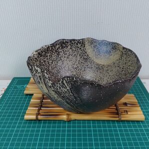 美品!!九谷焼花器 台付き つくばい