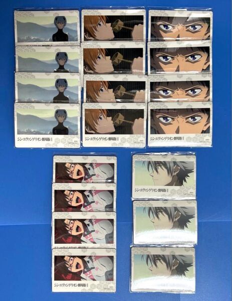 シン・エヴァンゲリオン ステッカーマグネット 全5種セット 19枚 アスカ 真希波 綾波レイ 渚カヲル 未開封 未使用