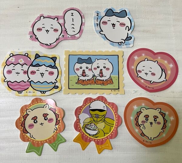 ちいかわ ダイカットステッカーセット5 ちいかわ ハチワレ シーサー 鎧さん