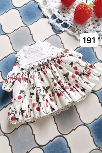 ドール服 アウトフィット 191*リバティ襟付きワンピース* ブライス