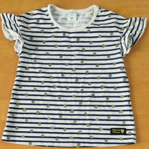 Disney ミニーマウス ボーダー柄Tシャツ 95サイズ