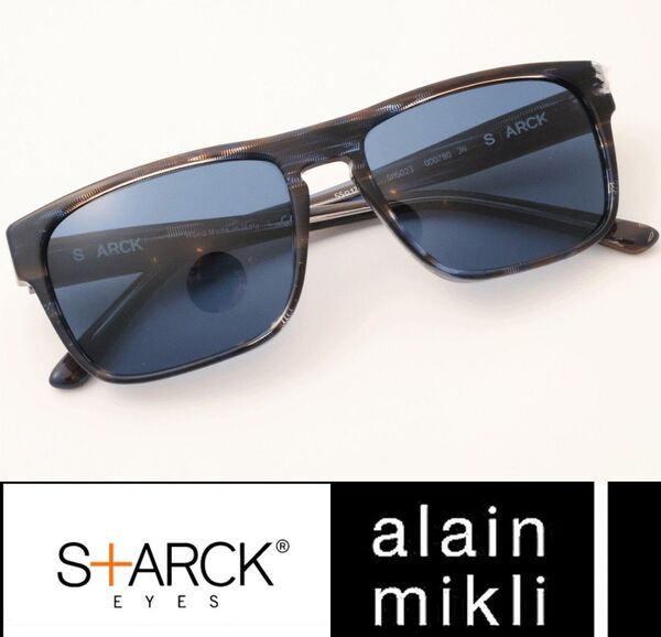 9576◆アランミクリ スタルクアイズ◆サングラス◆定価60,480円◆ブラウン×ブルー◆イタリア製◆新品