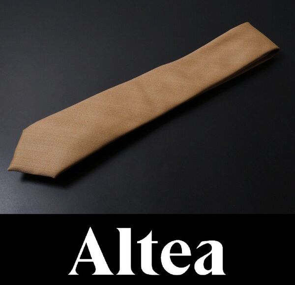 9678◆altea アルテア◆ネクタイ◆定価16,500円◆剣先幅7.5㎝◆ベージュ◆バージンウール100%◆イタリア製◆新品
