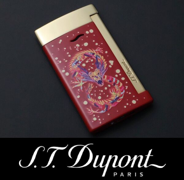 3810◆S.T.Dupontデュポン◆ターボライター◆定価40,700円◆スリム7◆ドラゴン龍レッド◆ガスライター◆新品