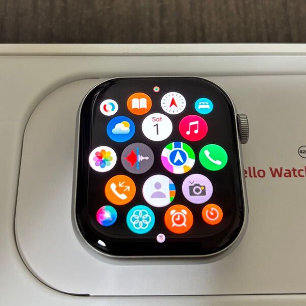 Hello Watch 10 Silver 46mm H15 pro Hello Plum スマートウォッチ AMOLED
