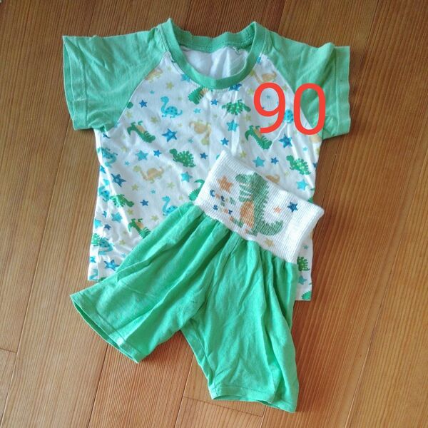 90パジャマ 子供服 トップス パンツ セット 恐竜柄 80サイズ 2点セット