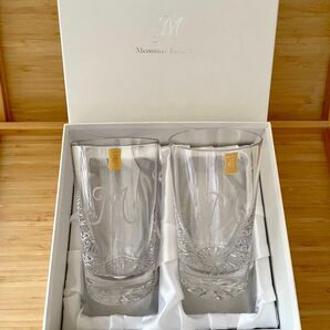 【未使用】MEISSEN マイセン クリスタル ペアグラス 2個セット