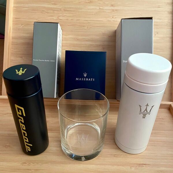 【3個セット】マセラティ ノベルティグッズ 水筒 グラス ボトル 未使用