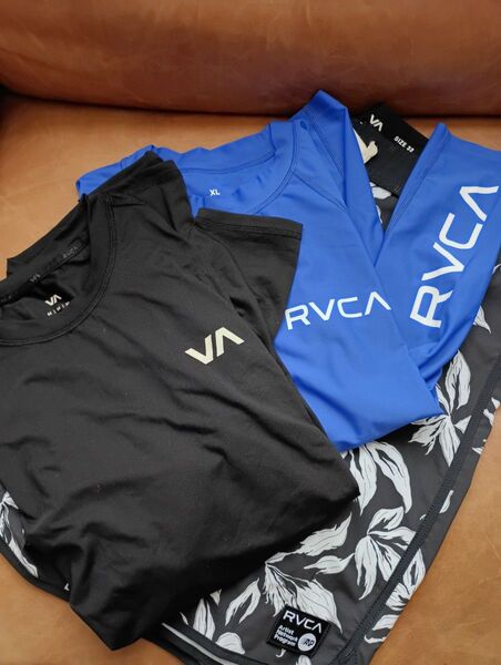RVCA ラッシュガード ロンT 海パン 3点セット