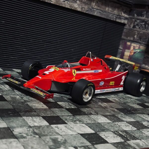 1/18 GP replicas フェラーリ 126C ジル・ヴィルヌーブ 1980 イタリアGP フリー走行