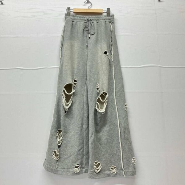 MAISON SPECIAL メゾンスペシャル 21241465306 パンツ スウェット グレー GRY ダメージ加工