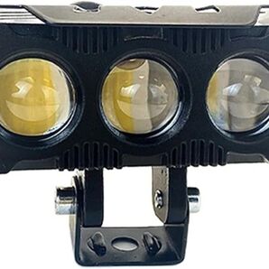 プロジェクターLEDランプ ハイ/ロー ホワイト/イエロー切替 ステー、ガード付き 本体1個 オマケLED付き