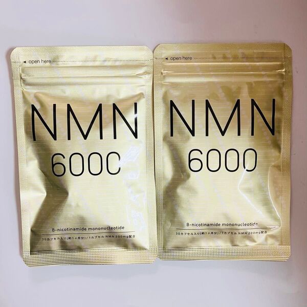 シードコムス NMN 6000 約1ヵ月分×2袋 サプリメント