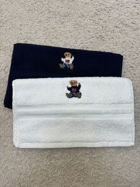 新品ラルフローレン ポロベア フェイスタオル2枚セット Ralph Lauren POLO