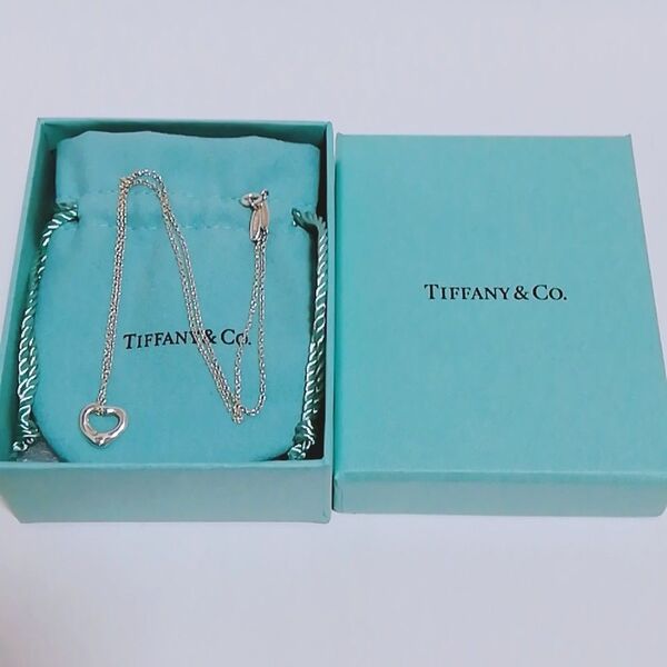 ティファニー エルサペレッティ オープンハート ペンダント XS 11mm AG シルバー ネックレス TIFFANY&Co.