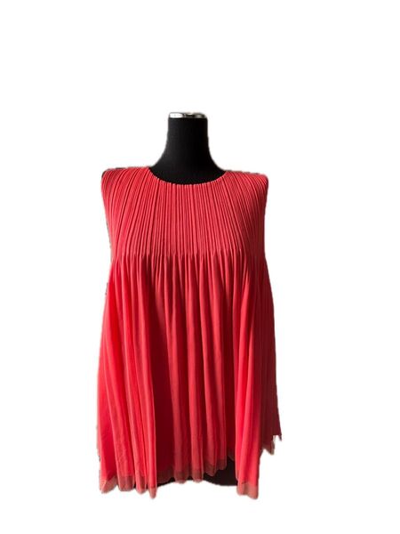 ISSEY MIYAKE プリーツプリーズ トップス オレンジ