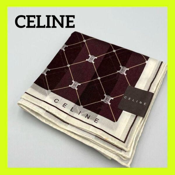 【新品】CELINE(セリーヌ) ロゴ柄 大判ハンカチ