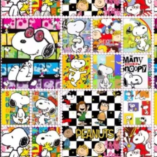 生地はぎれ スヌーピーパネル柄⑤