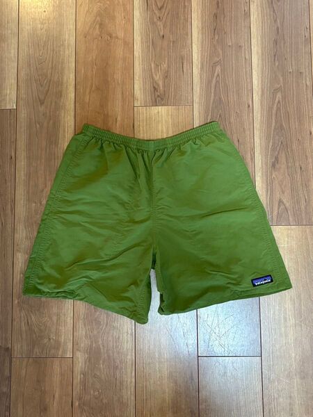 パタゴニア バギーズロング 7インチ SPTG 緑 ショートパンツ S PATAGONIA バギーズショーツ 水着