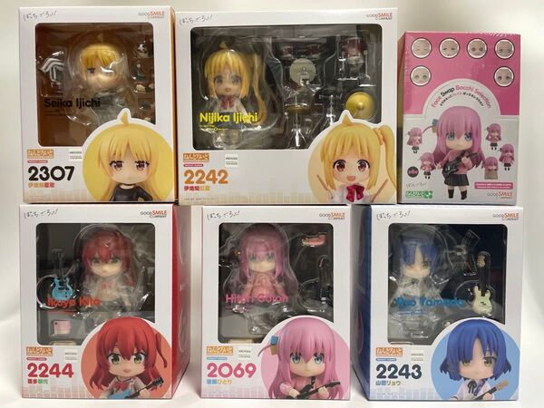 ねんどろいど ぼっち・ざ・ろっく! 後藤ひとり 喜多郁代 伊地知虹夏 山田リョウ 伊地知星歌 とりかえっこフェイス ぼっちざろっく
