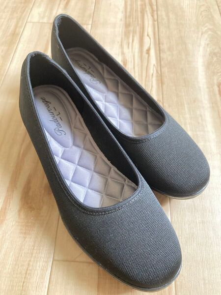 Radourouge フラットシューズ 23.5cm ブラック レディース L
