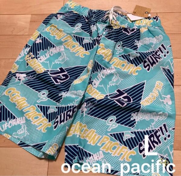 ocean pacific 水着 L ターコイズ