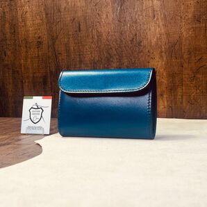 サドルレザー 三つ折り財布 メンズ財布 長財布 本革 ハンドメイド 牛革 新品 革財布 手縫い コンパクト手縫い 送料無料